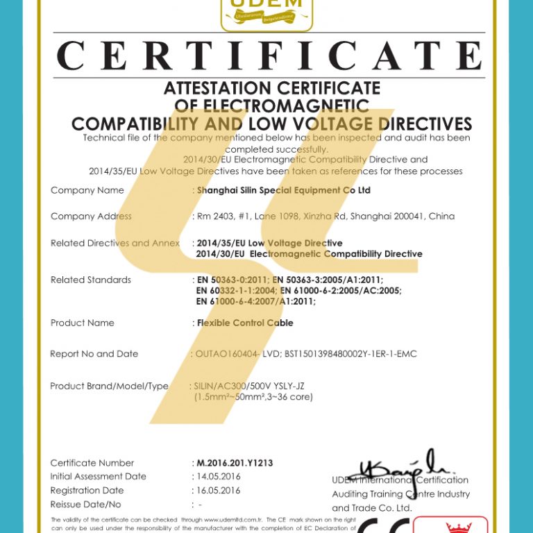 Silin Certificate CE